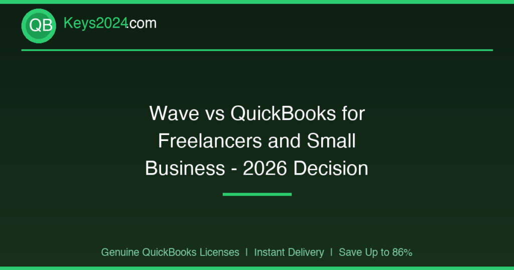 Wave vs QuickBooks for Freelancers and Small Business — 2026 Decision Guide