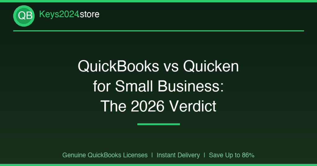 QuickBooks vs Quicken for Small Business: The 2026 Verdict