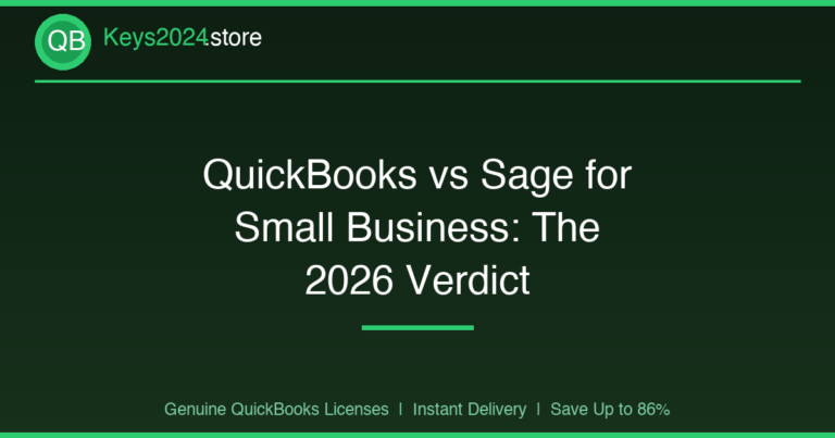 QuickBooks vs Sage for Small Business: The 2026 Verdict