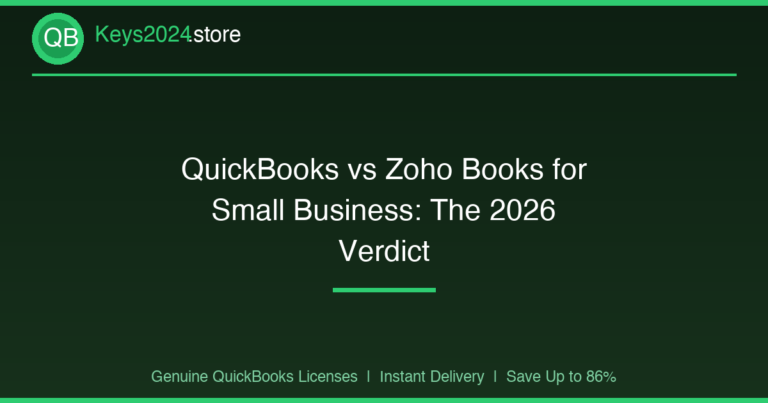 QuickBooks vs Zoho Books for Small Business: The 2026 Verdict