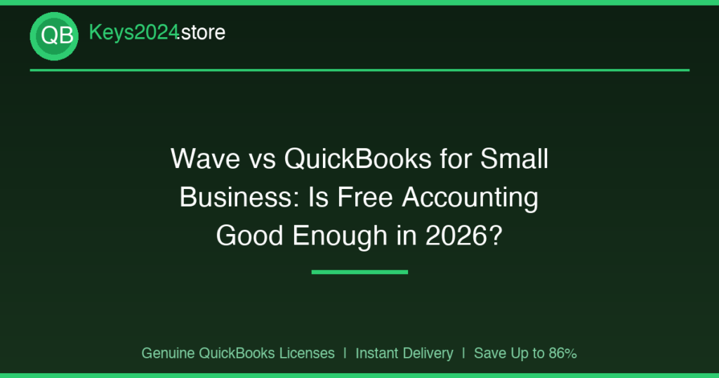 Wave vs QuickBooks for Small Business: Is Free Accounting Good Enough in 2026?