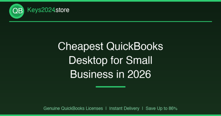 Cheapest QuickBooks Desktop for Small Business in 2026