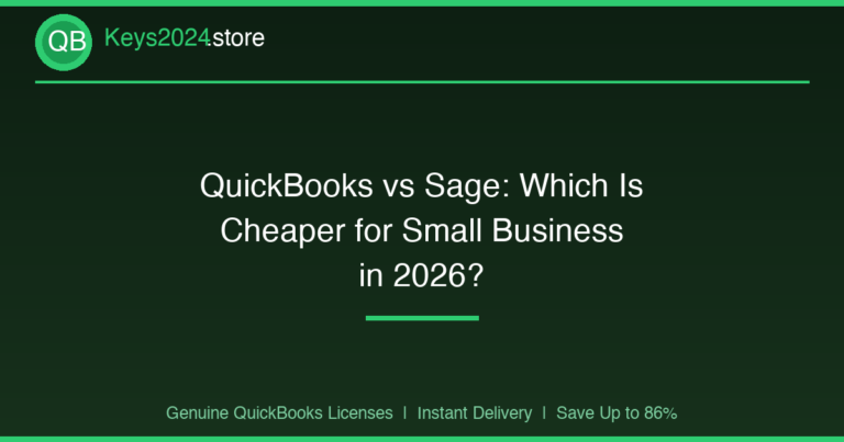 QuickBooks vs Sage: Which Is Cheaper for Small Business in 2026?