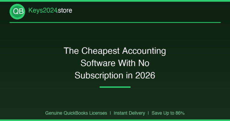 The Cheapest Accounting Software With No Subscription in 2026